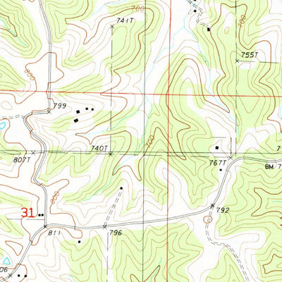 United States Geological Survey Westphalia West, MO (1987, 24000-Scale) digital map