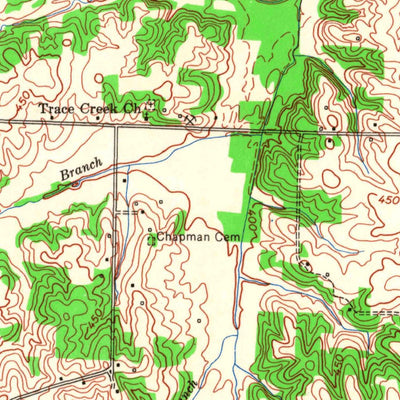 United States Geological Survey Westplains, KY (1951, 24000-Scale) digital map