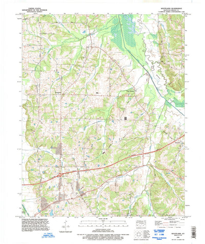 United States Geological Survey Westplains, KY (1993, 24000-Scale) digital map
