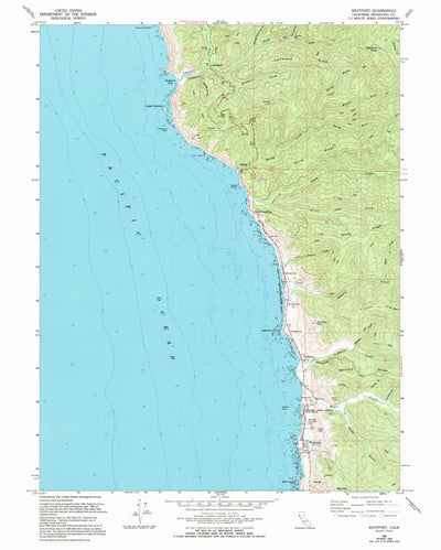 United States Geological Survey Westport, CA (1966, 24000-Scale) digital map