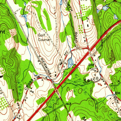 United States Geological Survey Westport, CT (1951, 24000-Scale) digital map