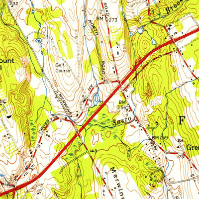 United States Geological Survey Westport, CT (1951, 31680-Scale) digital map