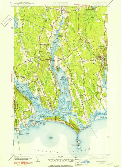 United States Geological Survey Westport, MD (1951, 31680-Scale) digital map