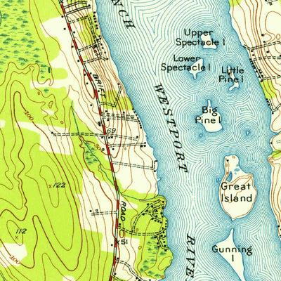 United States Geological Survey Westport, MD (1951, 31680-Scale) digital map