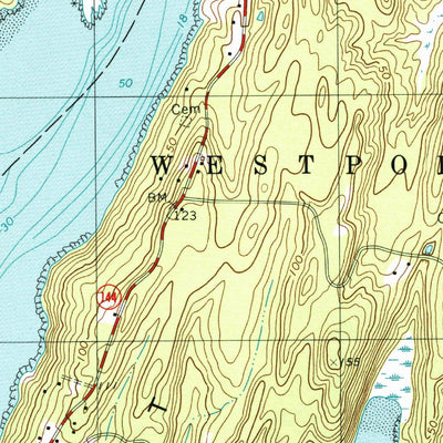 United States Geological Survey Westport, ME (2000, 24000-Scale) digital map
