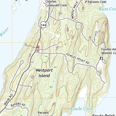 United States Geological Survey Westport, ME (2021, 24000-Scale) digital map