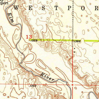 United States Geological Survey Westport, SD (1952, 24000-Scale) digital map