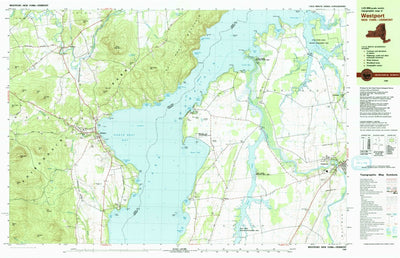 United States Geological Survey Westport, VT-NY (1980, 25000-Scale) digital map
