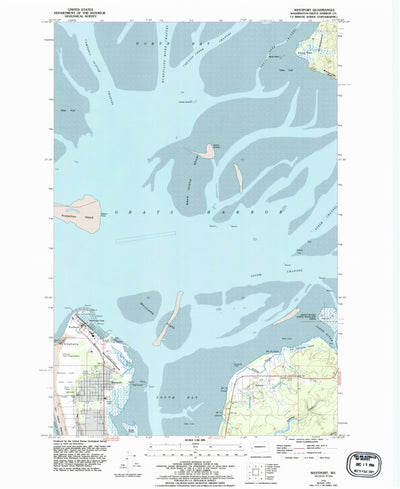 United States Geological Survey Westport, WA (1956, 24000-Scale) digital map