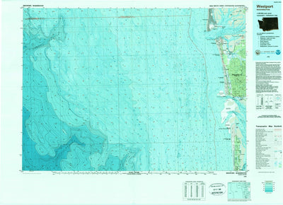 United States Geological Survey Westport, WA (1989, 100000-Scale) digital map
