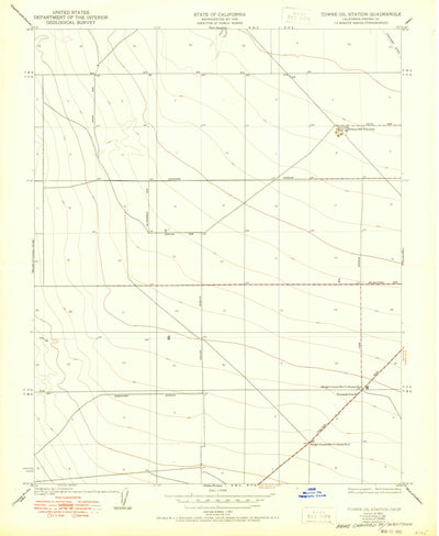 United States Geological Survey Westside, CA (1950, 24000-Scale) digital map