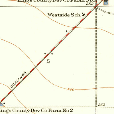 United States Geological Survey Westside, CA (1950, 24000-Scale) digital map
