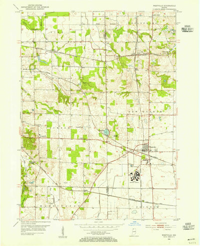 United States Geological Survey Westville, IN (1953, 24000-Scale) digital map