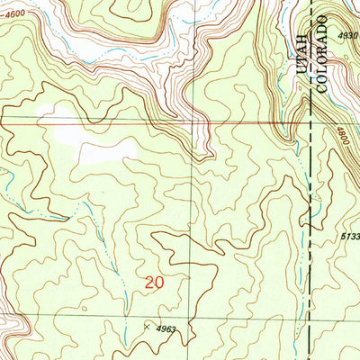United States Geological Survey Westwater, UT-CO (1985, 24000-Scale) digital map
