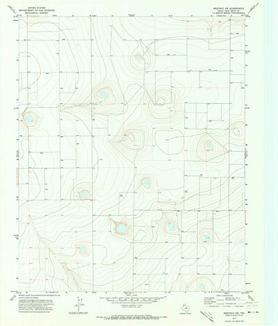 United States Geological Survey Westway NW, TX (1971, 24000-Scale) digital map