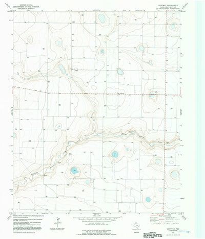 United States Geological Survey Westway, TX (1971, 24000-Scale) digital map