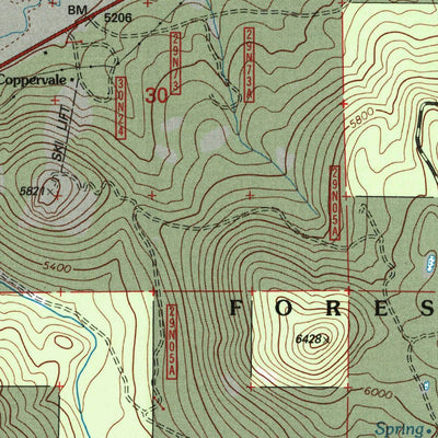 United States Geological Survey Westwood East, CA (1995, 24000-Scale) digital map