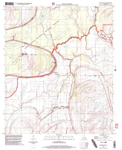 United States Geological Survey Westwood, LA (1998, 24000-Scale) digital map