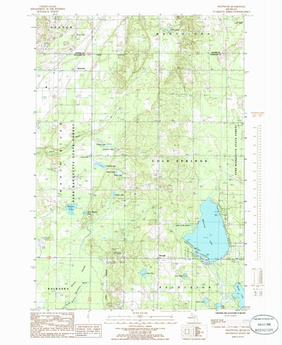 United States Geological Survey Westwood, MI (1985, 24000-Scale) digital map