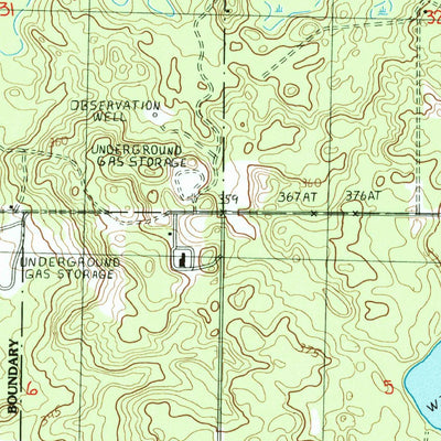 United States Geological Survey Westwood, MI (1985, 24000-Scale) digital map