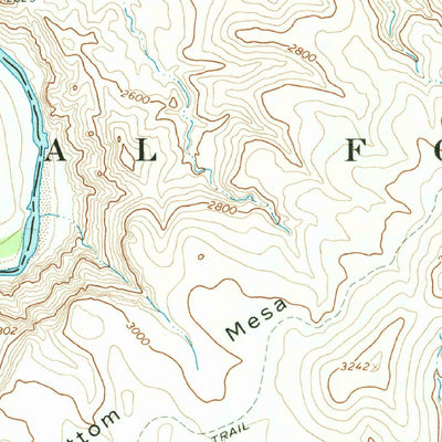 United States Geological Survey Wet Bottom Mesa, AZ (1967, 24000-Scale) digital map