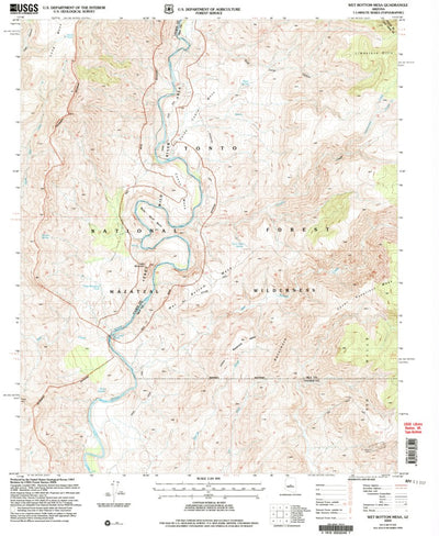 United States Geological Survey Wet Bottom Mesa, AZ (2004, 24000-Scale) digital map