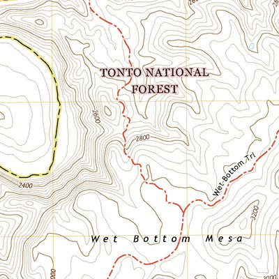 United States Geological Survey Wet Bottom Mesa, AZ (2021, 24000-Scale) digital map