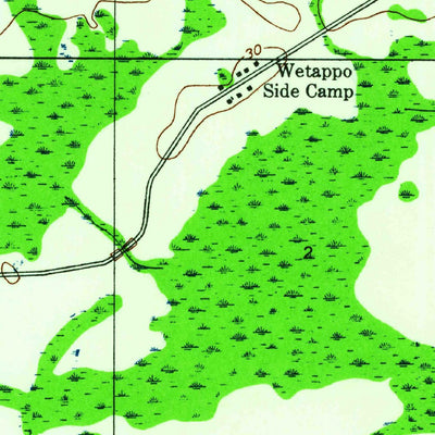 United States Geological Survey Wetappo Creek, FL (1945, 24000-Scale) digital map