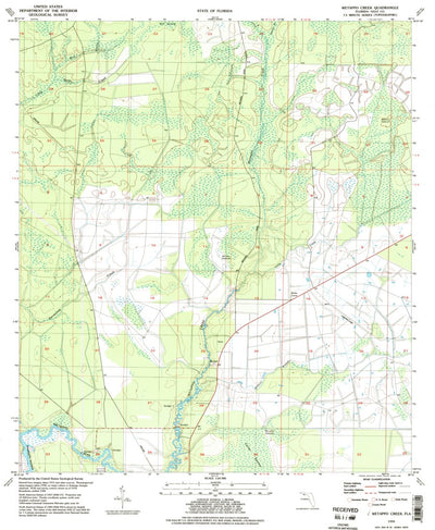 United States Geological Survey Wetappo Creek, FL (1994, 24000-Scale) digital map
