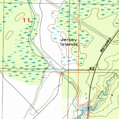 United States Geological Survey Wetappo Creek, FL (1994, 24000-Scale) digital map