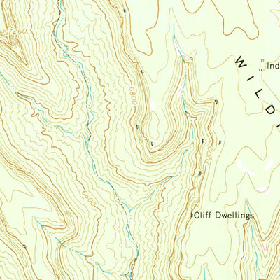 United States Geological Survey Wetherill Mesa, CO (1966, 24000-Scale) digital map