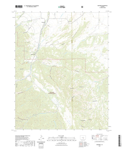 United States Geological Survey Wetmore, CO (2022, 24000-Scale) digital map