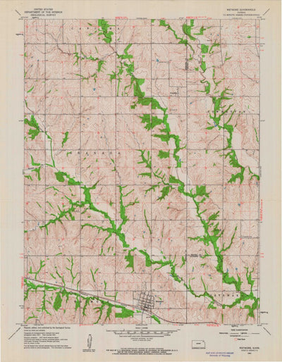 United States Geological Survey Wetmore, KS (1961, 24000-Scale) digital map