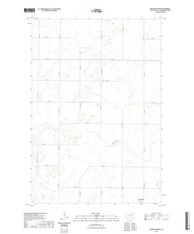 United States Geological Survey Wetonka North, SD (2021, 24000-Scale) digital map