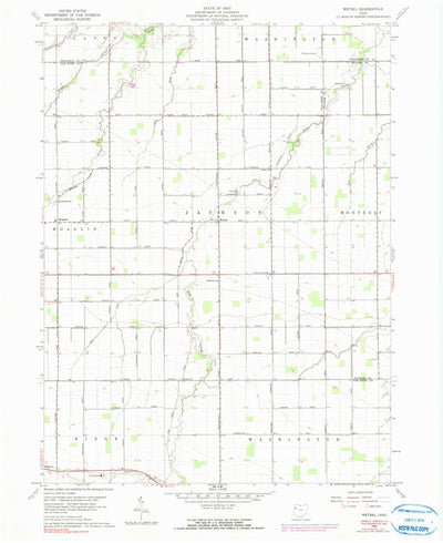 United States Geological Survey Wetsel, OH (1960, 24000-Scale) digital map