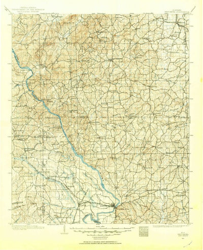 United States Geological Survey Wetumpka, AL (1901, 125000-Scale) digital map