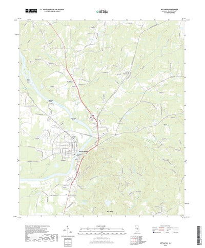 United States Geological Survey Wetumpka, AL (2020, 24000-Scale) digital map