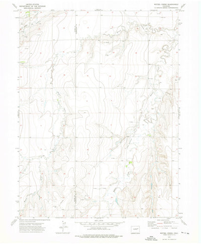 United States Geological Survey Wetzel Creek, CO (1973, 24000-Scale) digital map
