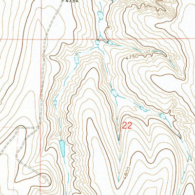 United States Geological Survey Wetzel Creek, CO (1973, 24000-Scale) digital map