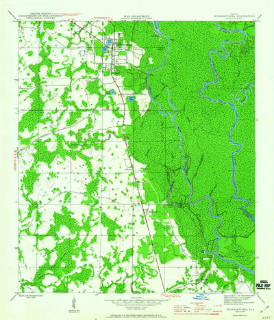 United States Geological Survey Wewahitchka, FL (1945, 24000-Scale) digital map