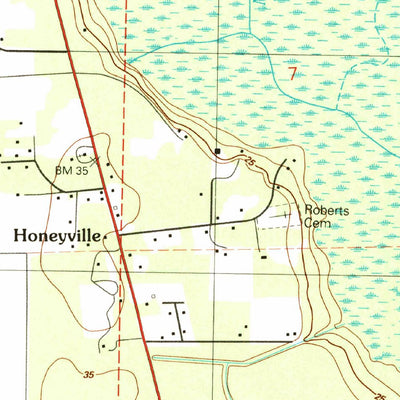 United States Geological Survey Wewahitchka, FL (1990, 24000-Scale) digital map