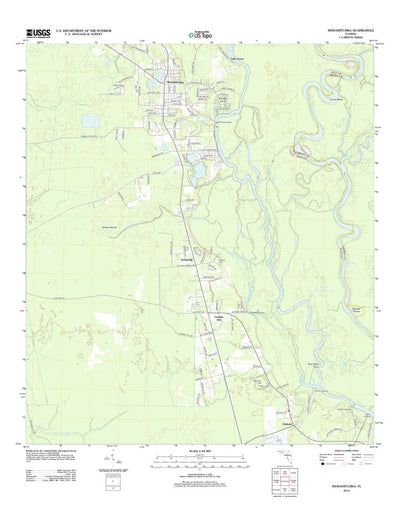 United States Geological Survey Wewahitchka, FL (2012, 24000-Scale) digital map
