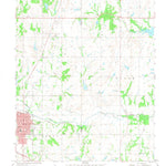 United States Geological Survey Wewoka East, OK (1972, 24000-Scale) digital map