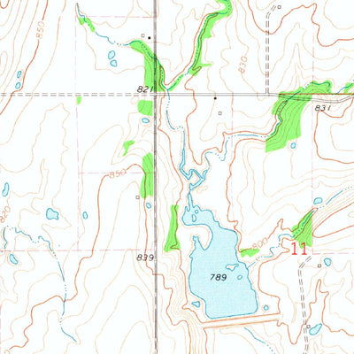 United States Geological Survey Wewoka East, OK (1972, 24000-Scale) digital map