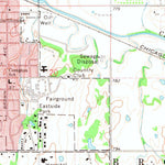 United States Geological Survey Wewoka East, OK (1972, 24000-Scale) digital map