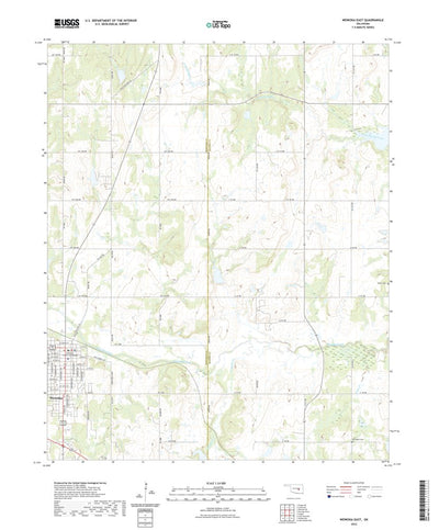United States Geological Survey Wewoka East, OK (2022, 24000-Scale) digital map