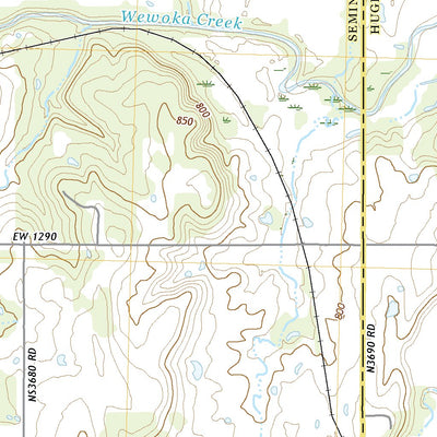 United States Geological Survey Wewoka East, OK (2022, 24000-Scale) digital map