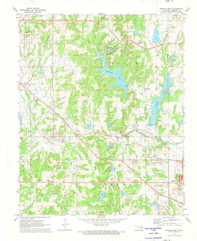 United States Geological Survey Wewoka West, OK (1972, 24000-Scale) digital map