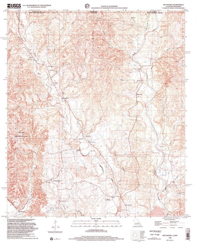 United States Geological Survey Weyanoke, LA-MS (1998, 24000-Scale) digital map