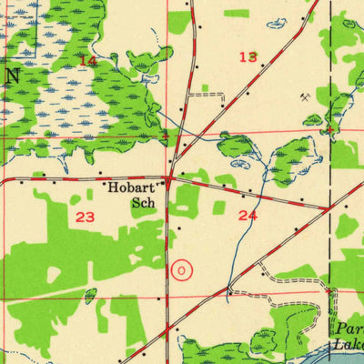 United States Geological Survey Weyauwega, WI (1956, 48000-Scale) digital map